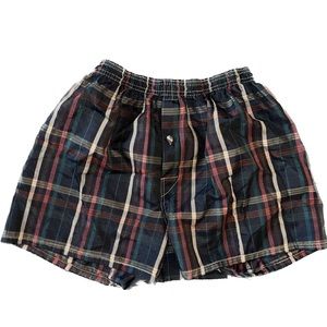 Men’s plaid multi color boxers size large (38-40)